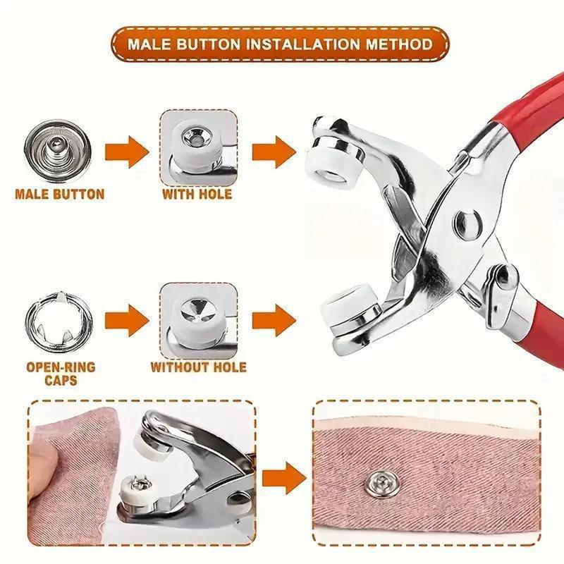 Quick Button Snap-On Set