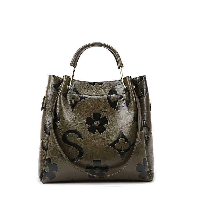 Floral Embossed Handbag
