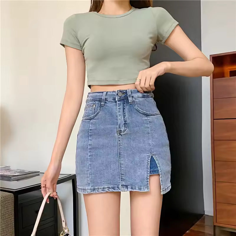 Denim Skort