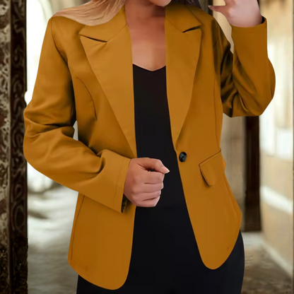 Minimalist Solid Color Blazer