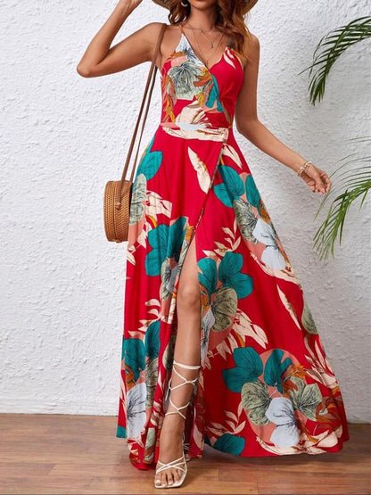 Floral Backless Summer Dress