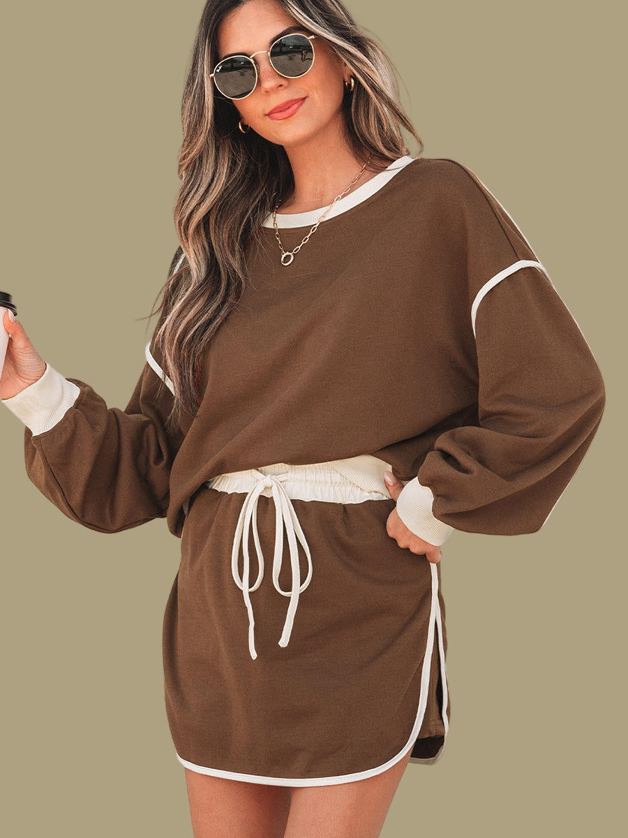 Long Sleeve Skort Set
