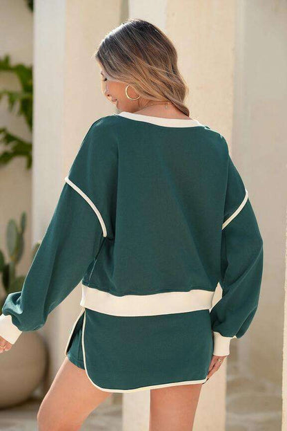 Long Sleeve Skort Set