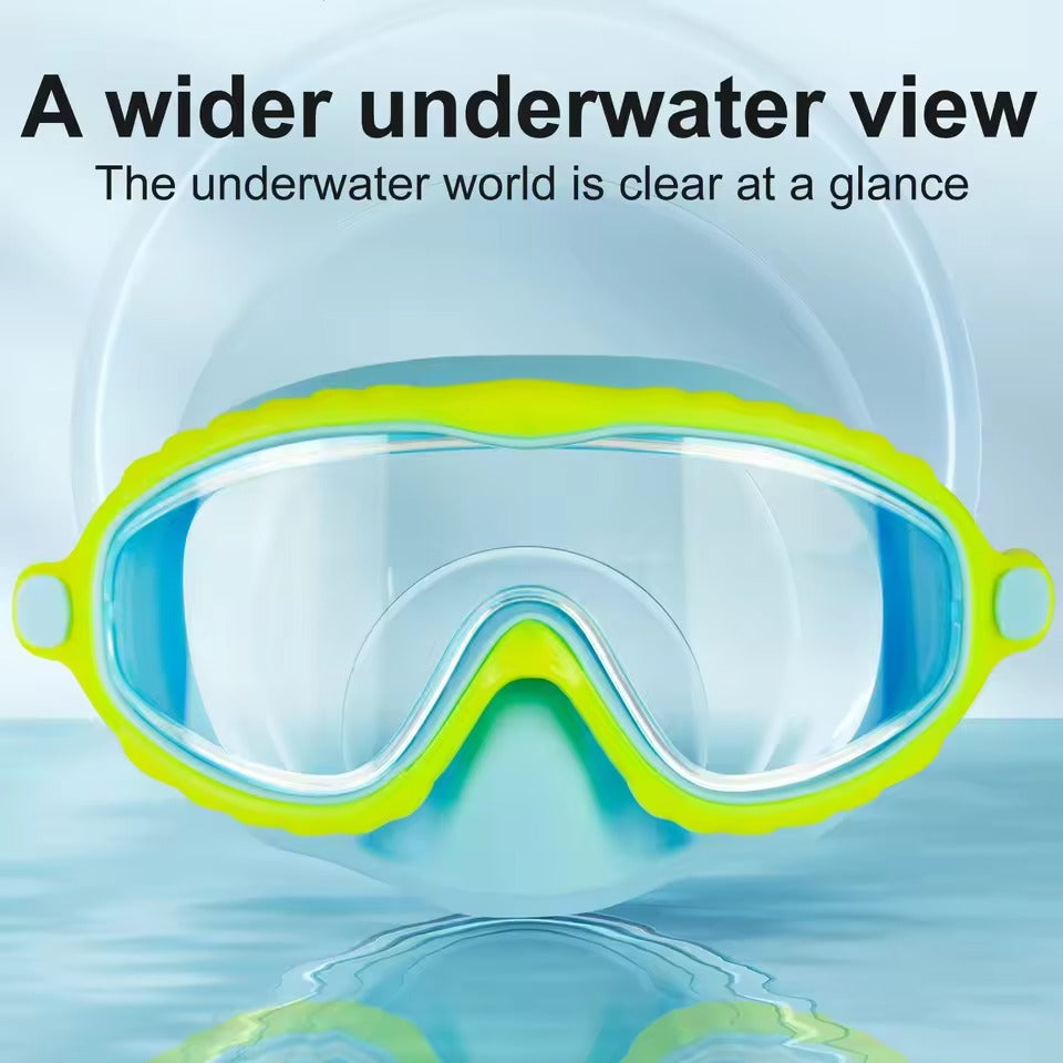 Clip On Swim Goggles with Nose Cover