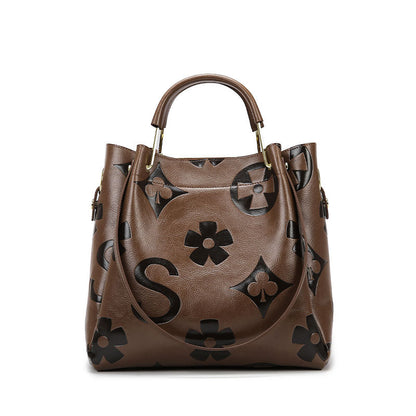 Floral Embossed Handbag