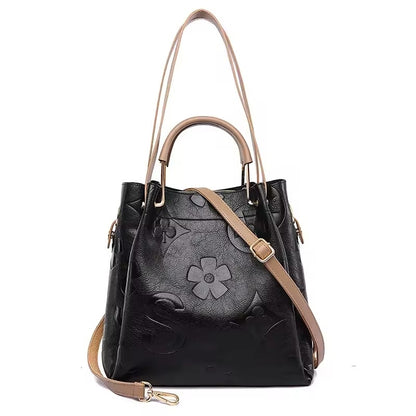 Floral Embossed Handbag