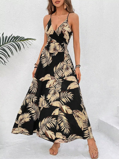 Floral Backless Summer Dress