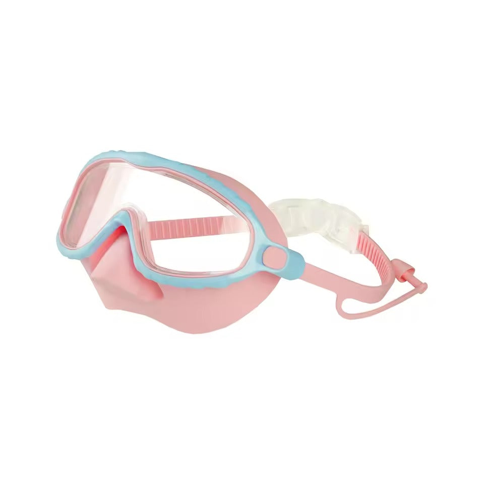 Clip On Swim Goggles with Nose Cover