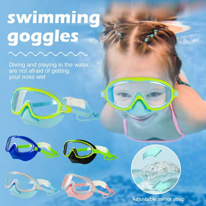 Clip On Swim Goggles with Nose Cover