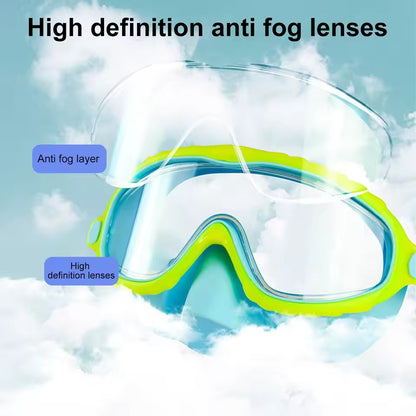 Clip On Swim Goggles with Nose Cover