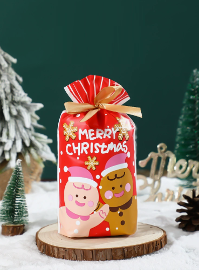 Christmas Drawstring Gift Bag Set
