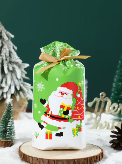Christmas Drawstring Gift Bag Set
