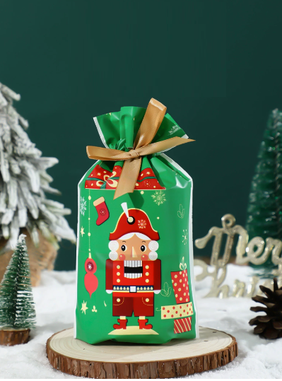 Christmas Drawstring Gift Bag Set